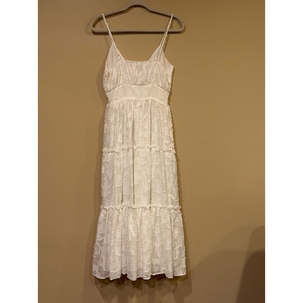 Flying Tomato Women Midi Dress White Medium Cottagecore Sorority Rush - Picture 6 of 8